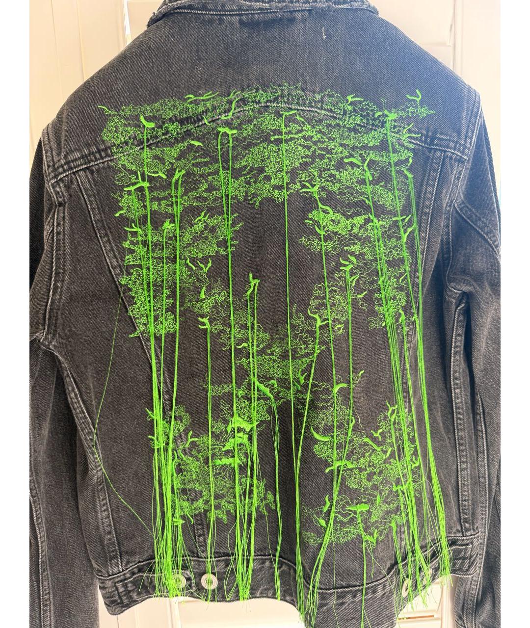 OFF-WHITE Серая хлопковая куртка, фото 6