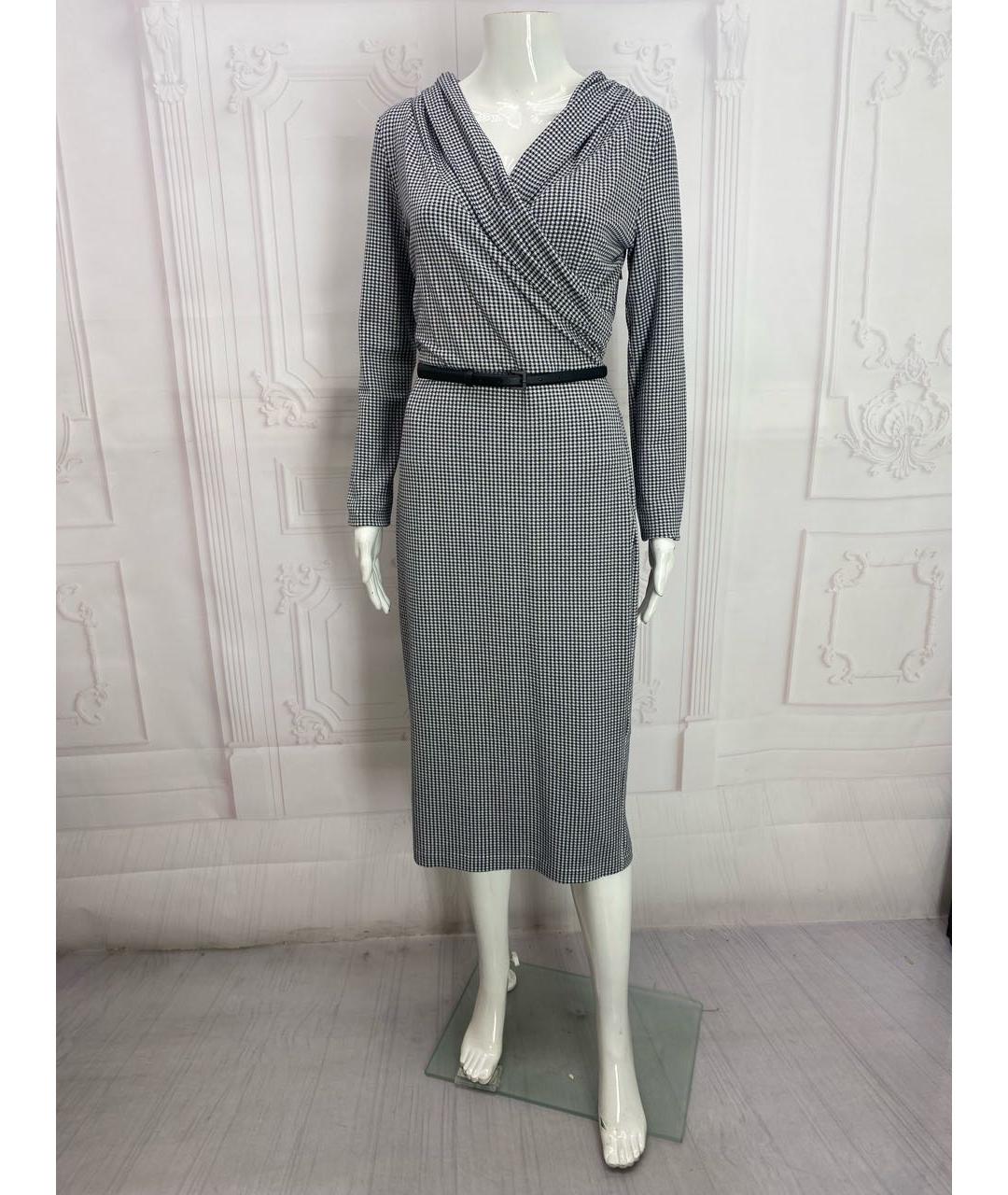 MAX MARA Серое хлопковое повседневное платье, фото 8
