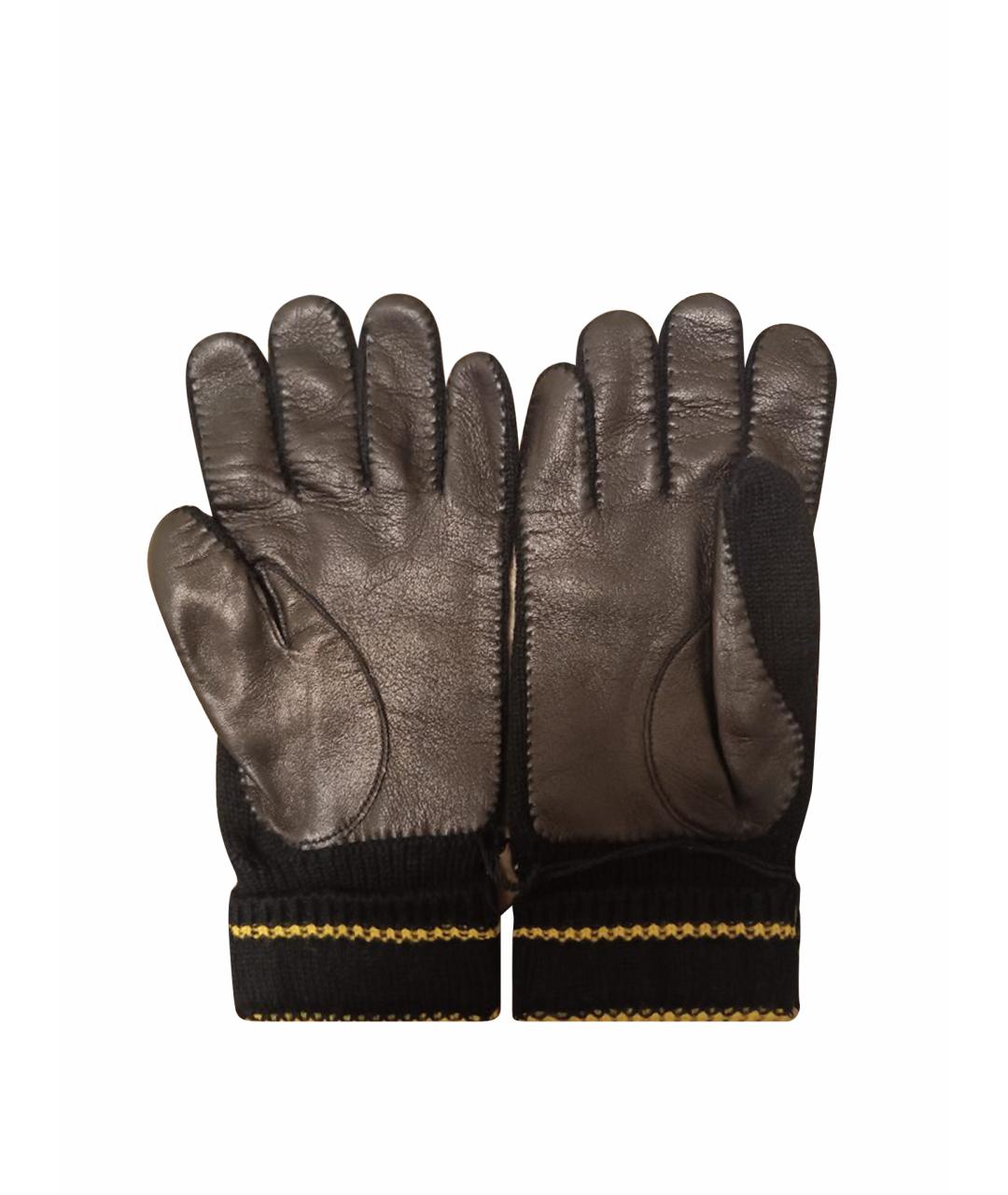 GUCCI Черные перчатки, фото 1