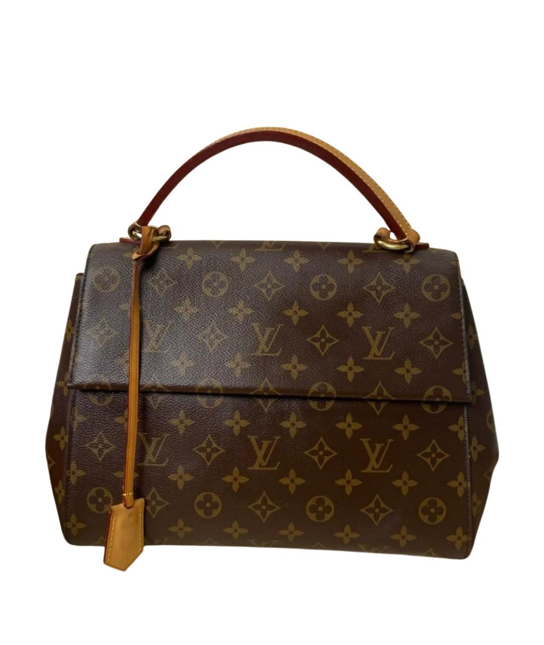 LOUIS VUITTON Коричневая сумка с короткими ручками из канвы, фото 1