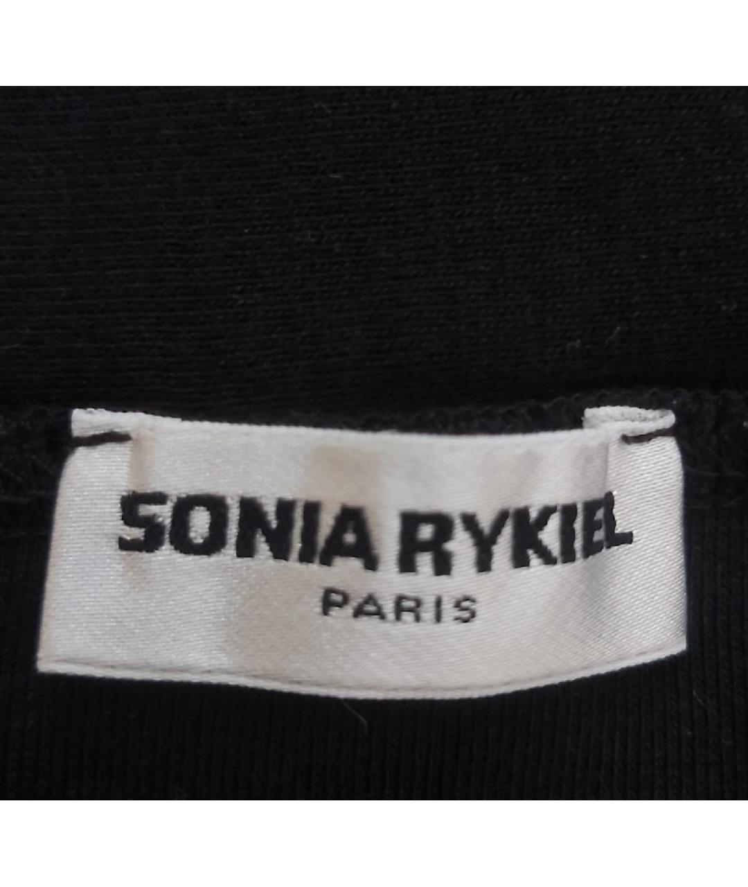 SONIA RYKIEL Черный хлопковый платок, фото 3