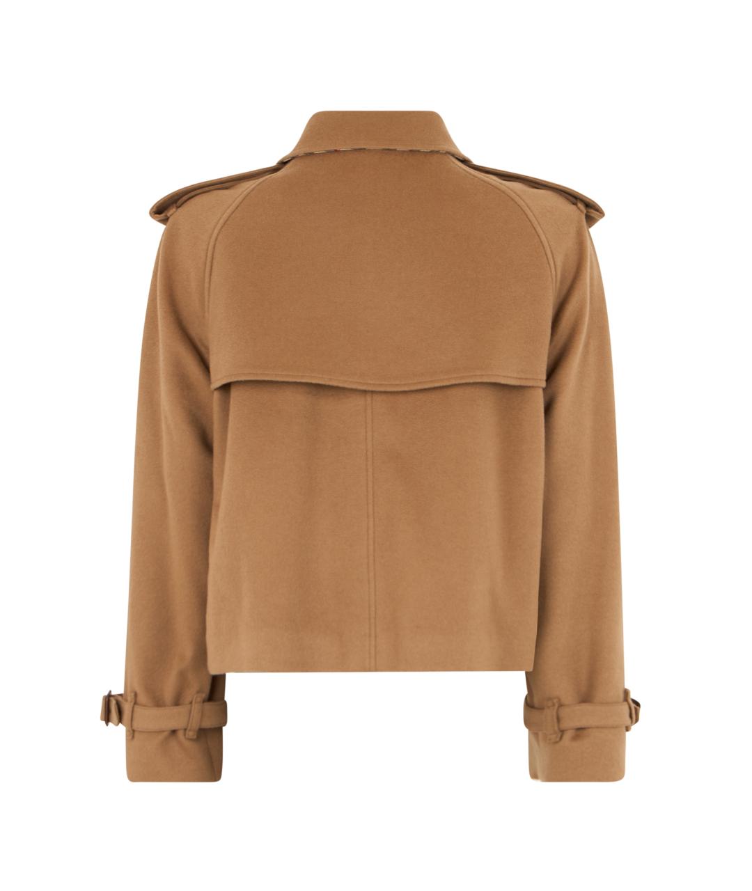 BURBERRY Бежевая кашемировая куртка, фото 2
