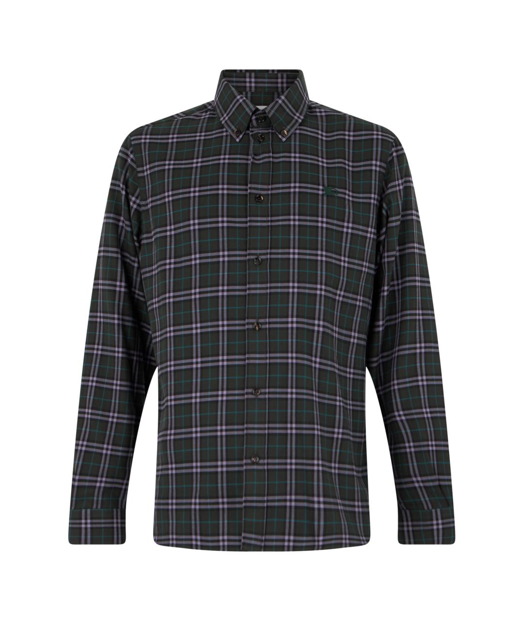 BURBERRY Черная хлопковая кэжуал рубашка, фото 1