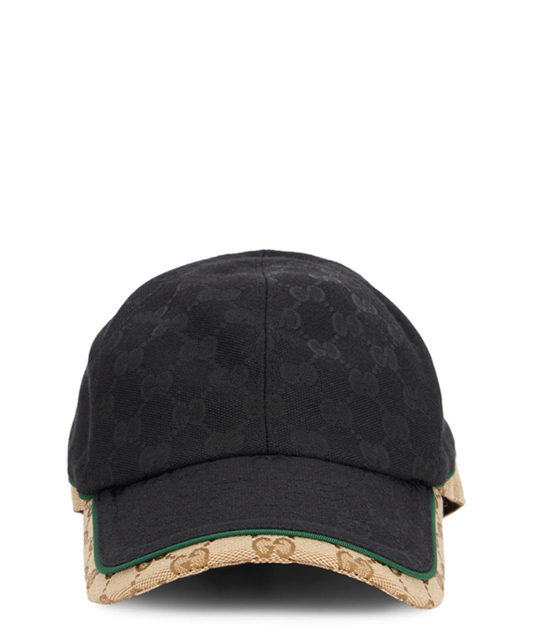GUCCI Черная синтетическая кепка/бейсболка, фото 1