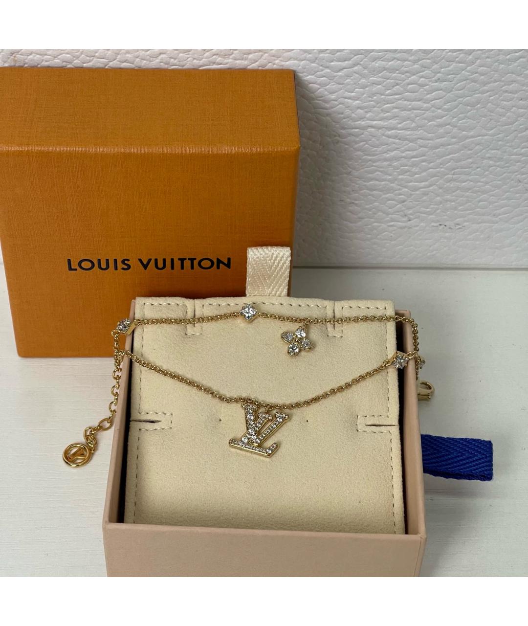 LOUIS VUITTON Золотой позолоченный браслет, фото 6