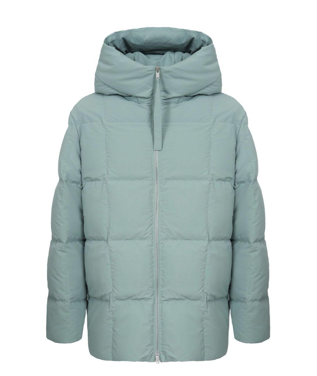 JIL SANDER Зеленый пуховик, фото 1