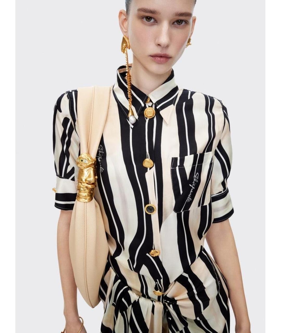 SCHIAPARELLI Бежевое шелковое коктейльное платье, фото 3