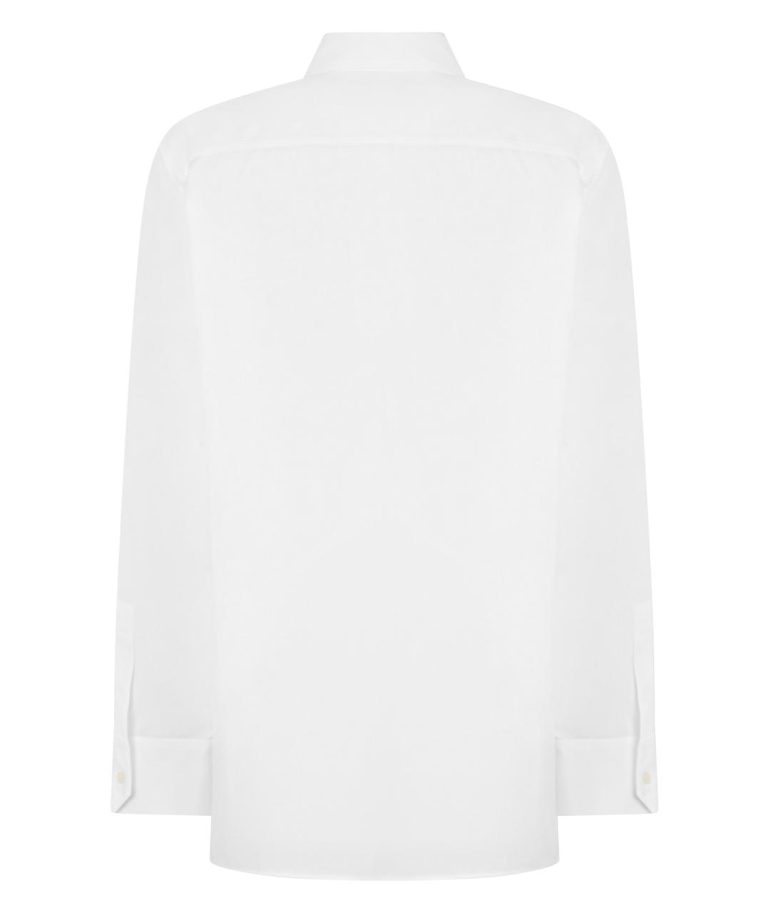 SAINT LAURENT Белая хлопковая рубашка, фото 2