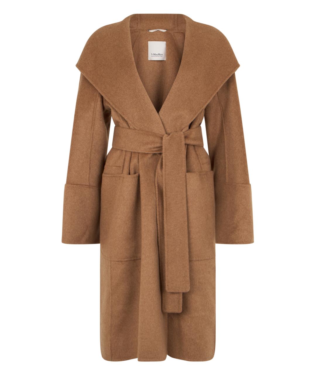 'S MAX MARA Коричневое кашемировое пальто, фото 1