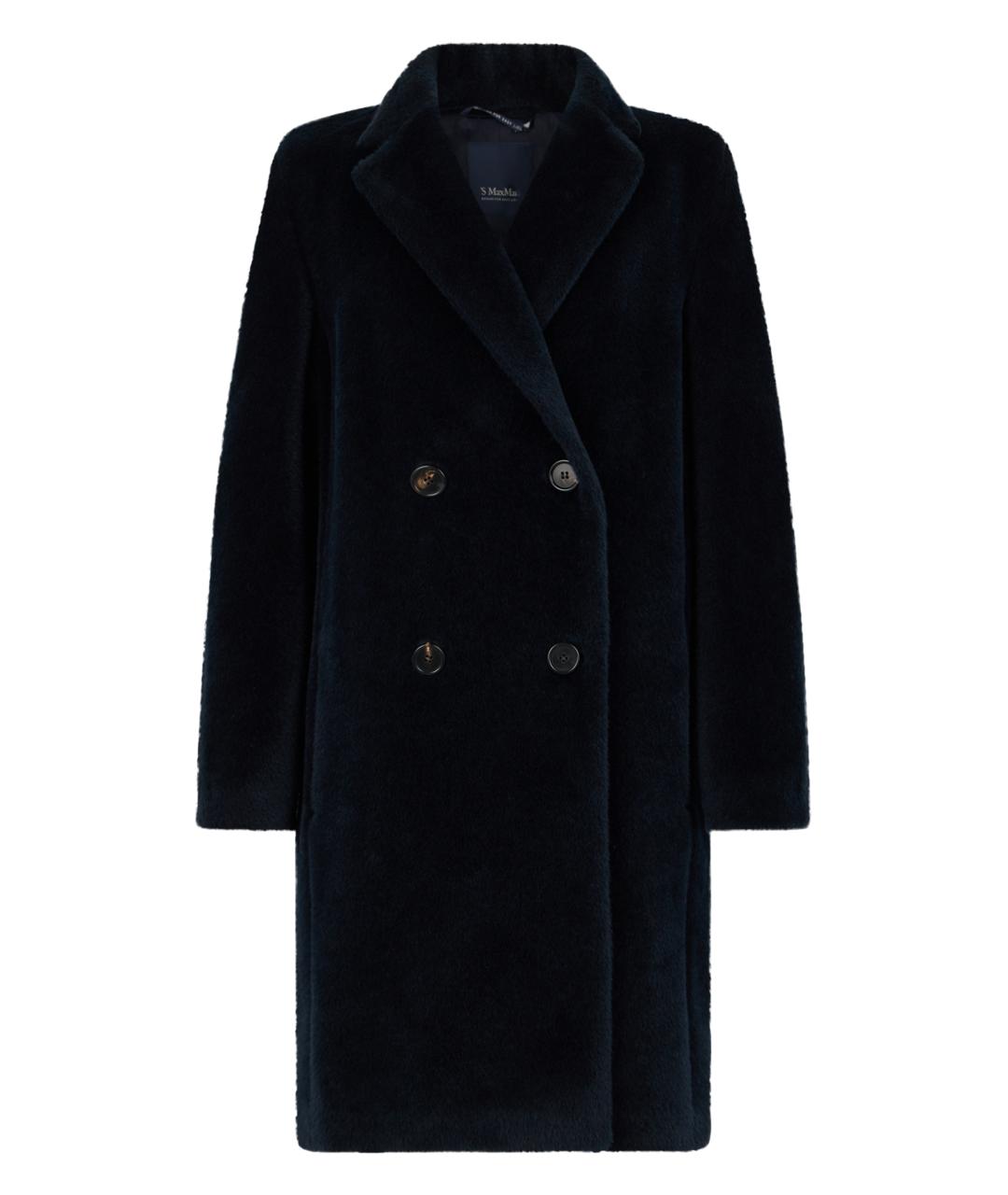'S MAX MARA Синее шерстяное пальто, фото 1