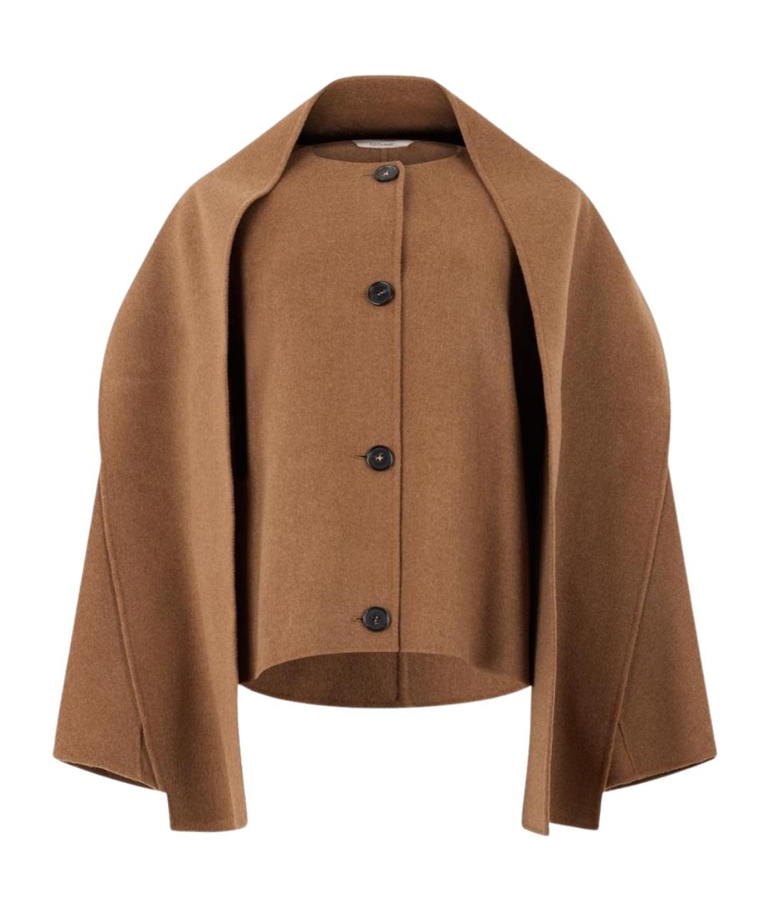'S MAX MARA Коричневая шерстяная куртка, фото 1