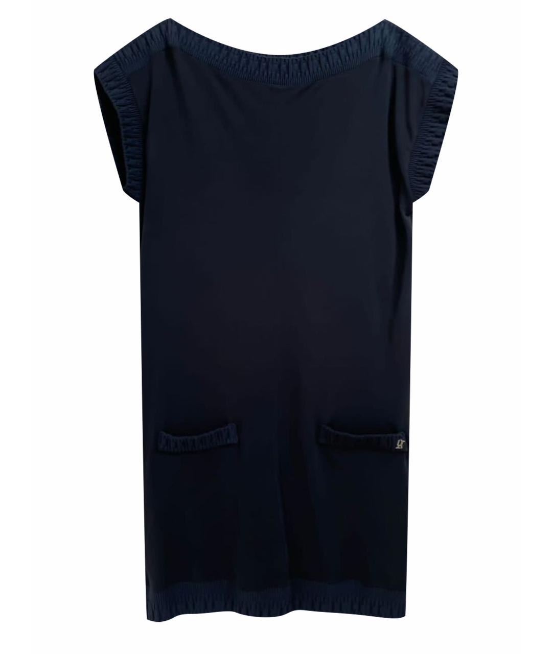 JOHN GALLIANO Темно-синее повседневное платье, фото 1