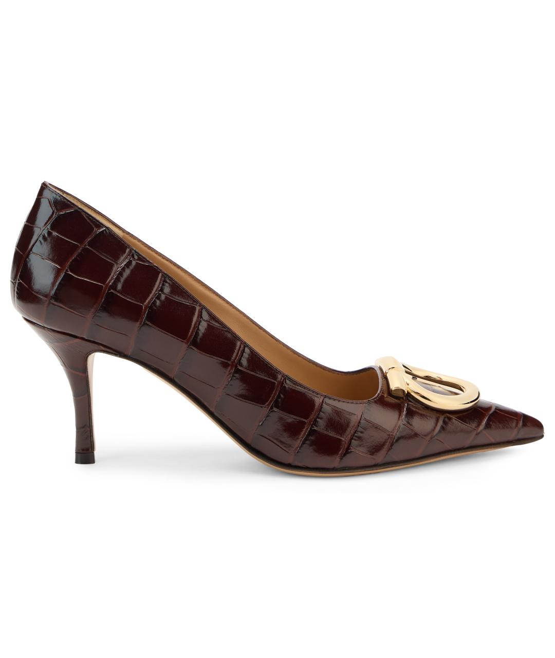 FERRAGAMO Коричневые кожаные туфли, фото 2