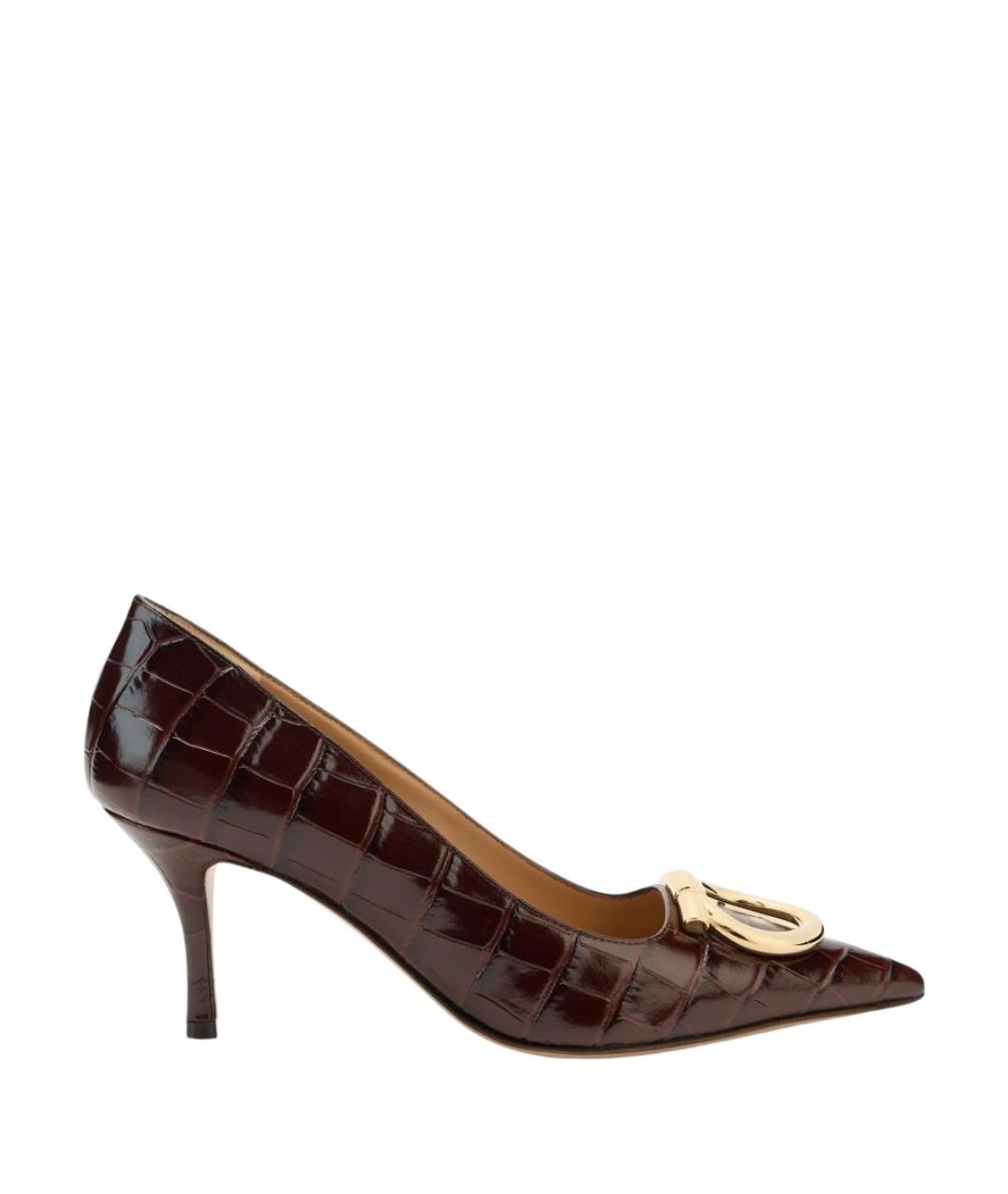 FERRAGAMO Коричневые кожаные туфли, фото 1