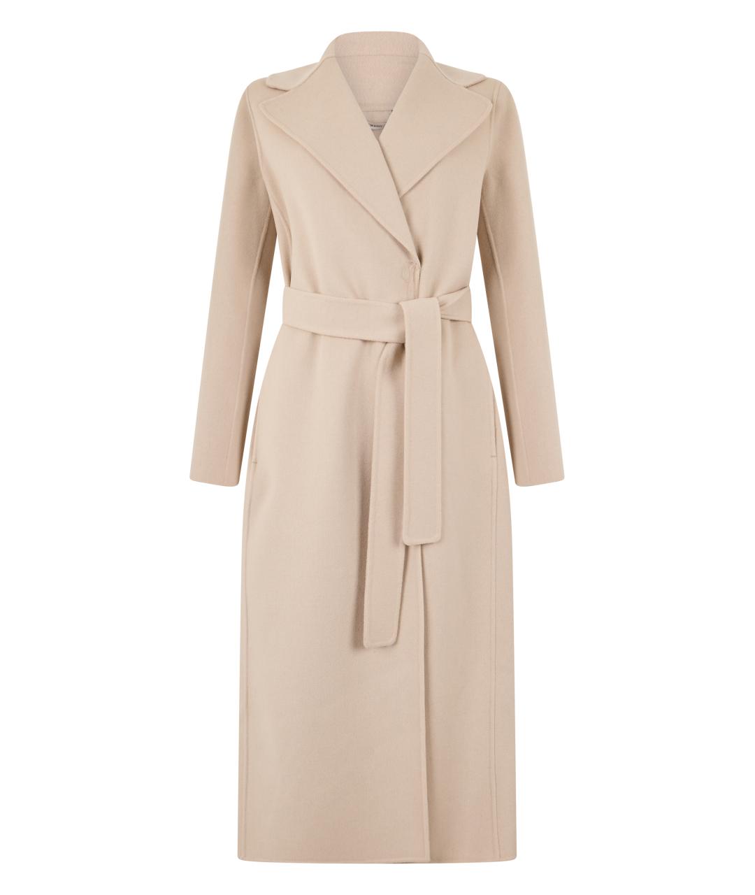 'S MAX MARA Бежевое шерстяное пальто, фото 1