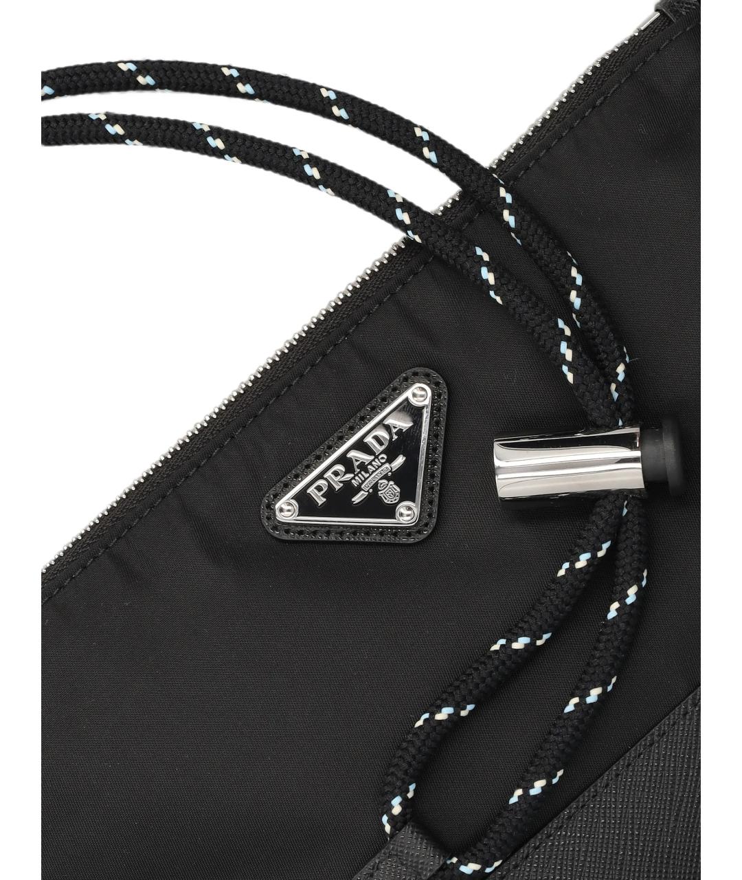PRADA Черная нейлоновая сумка на плечо, фото 4