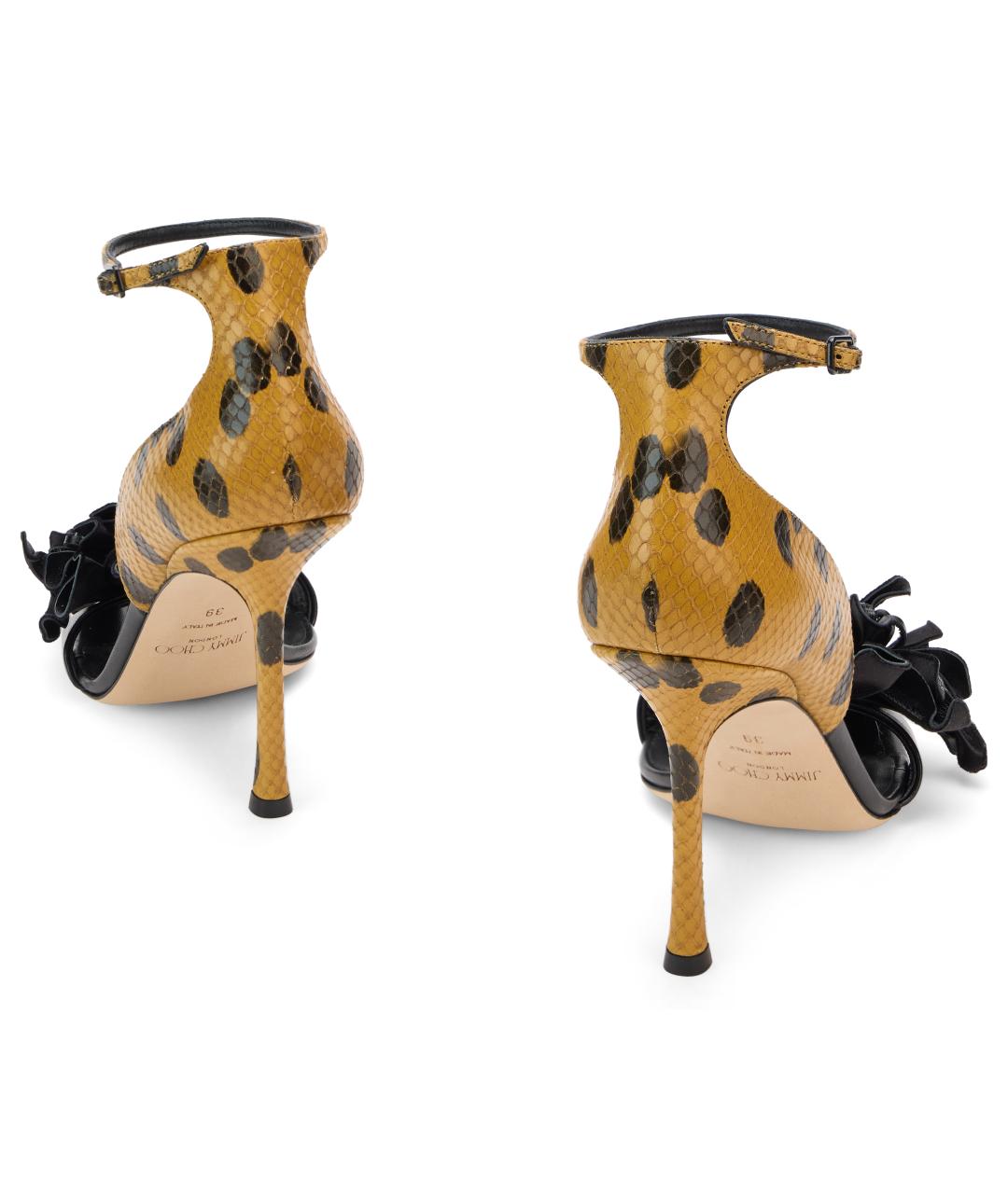 JIMMY CHOO Мульти кожаные босоножки, фото 4