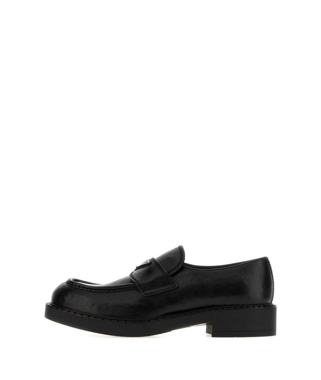 PRADA Черные кожаные лоферы, фото 3