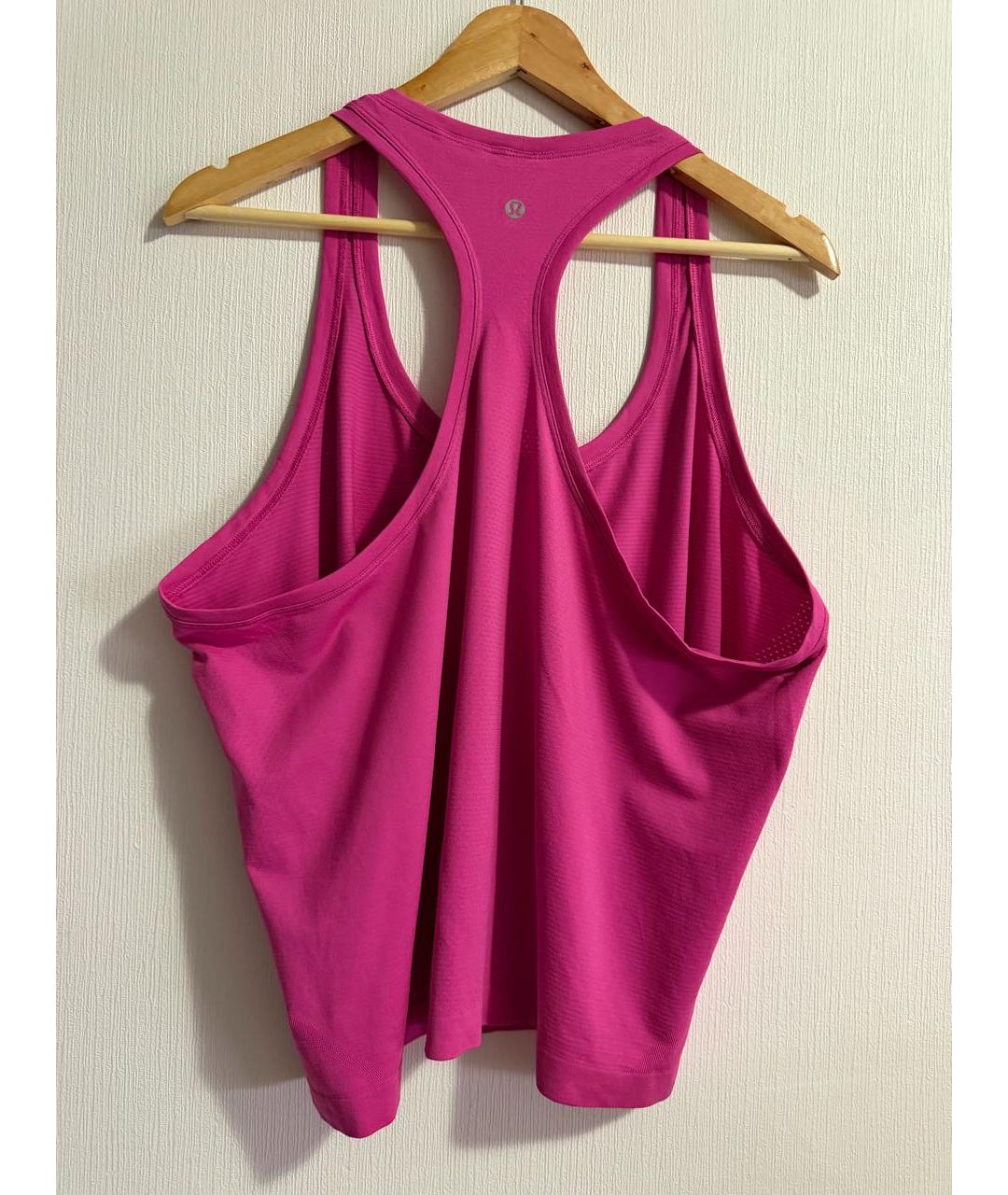 Lululemon Розовая нейлоновая майка, фото 8