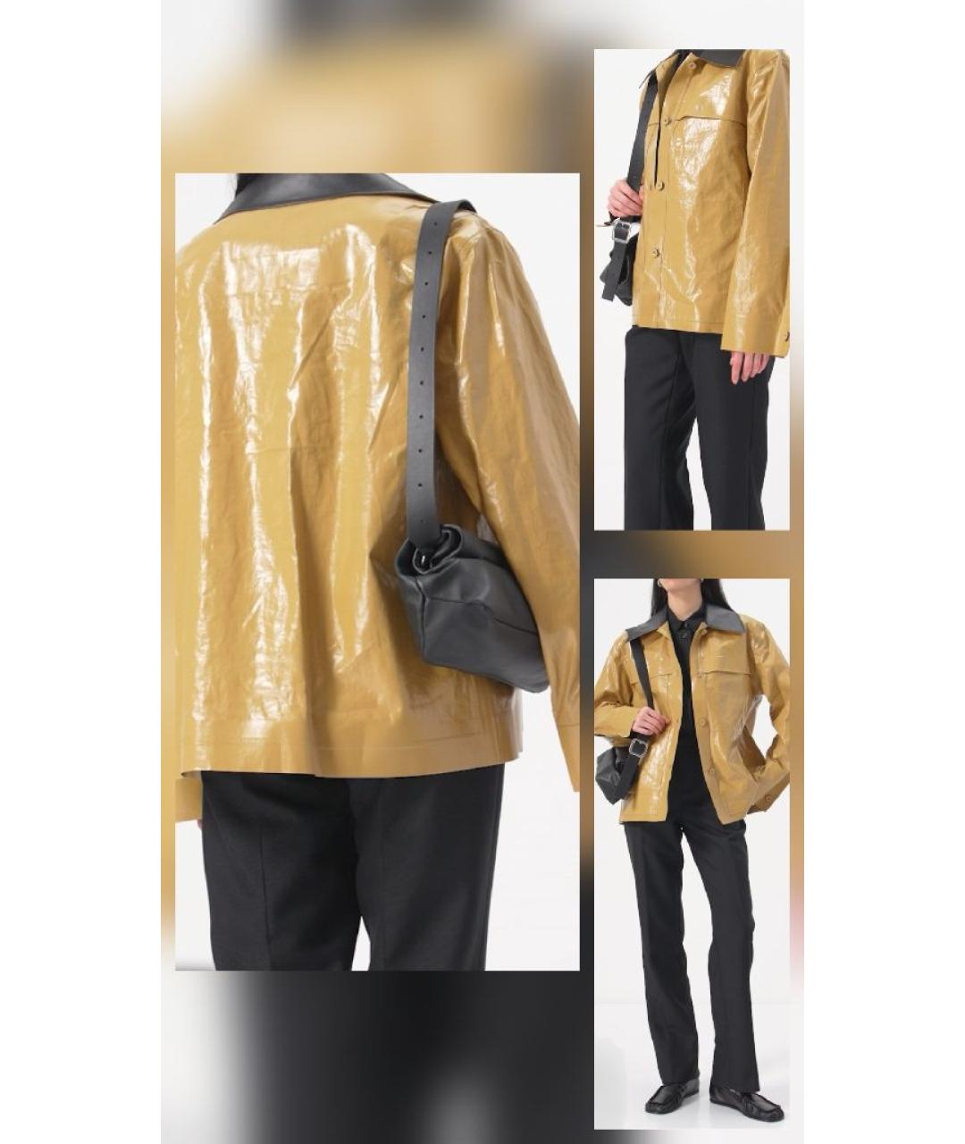 JIL SANDER Желтая льняная куртка, фото 7