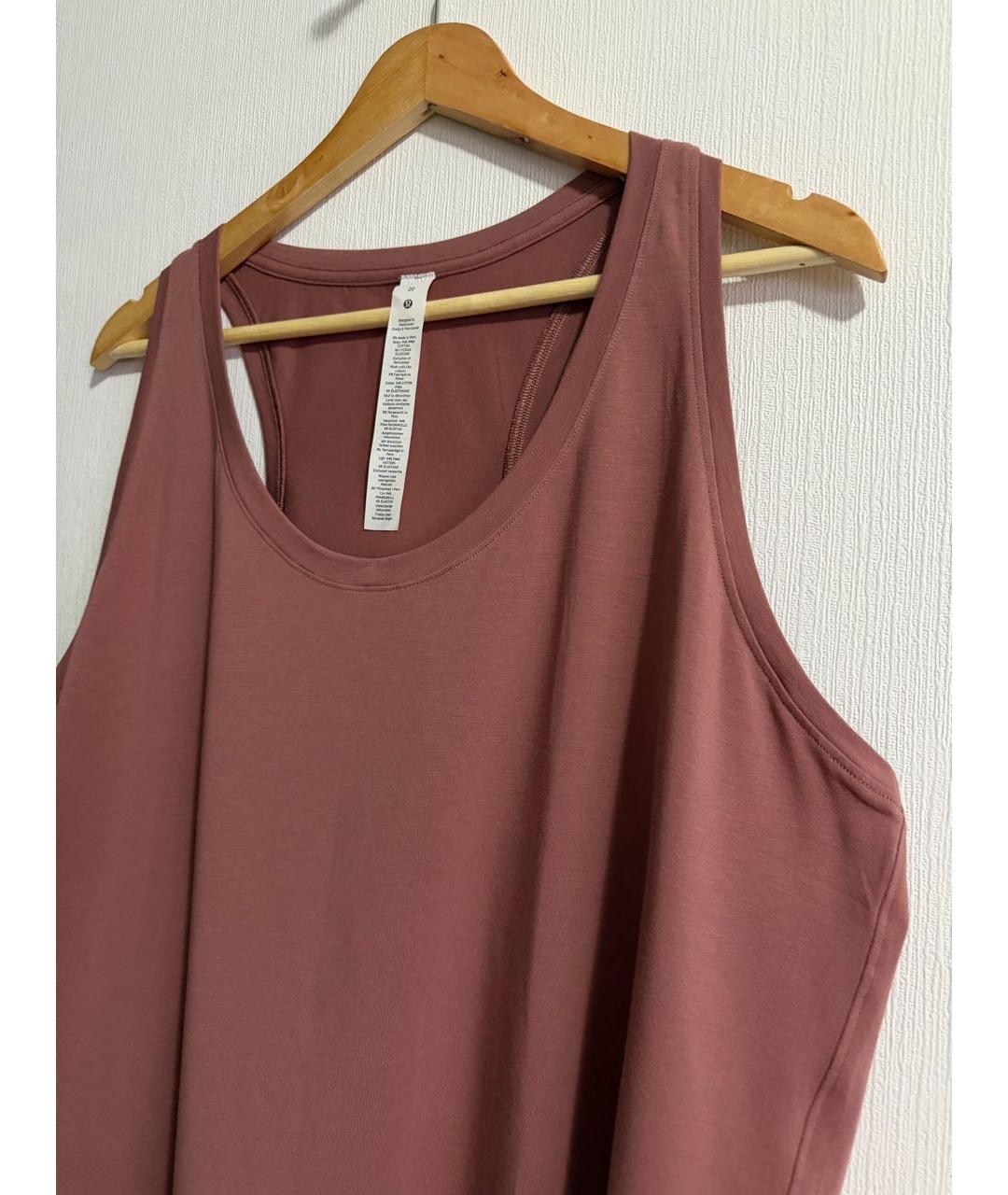Lululemon Розовая нейлоновая майка, фото 6
