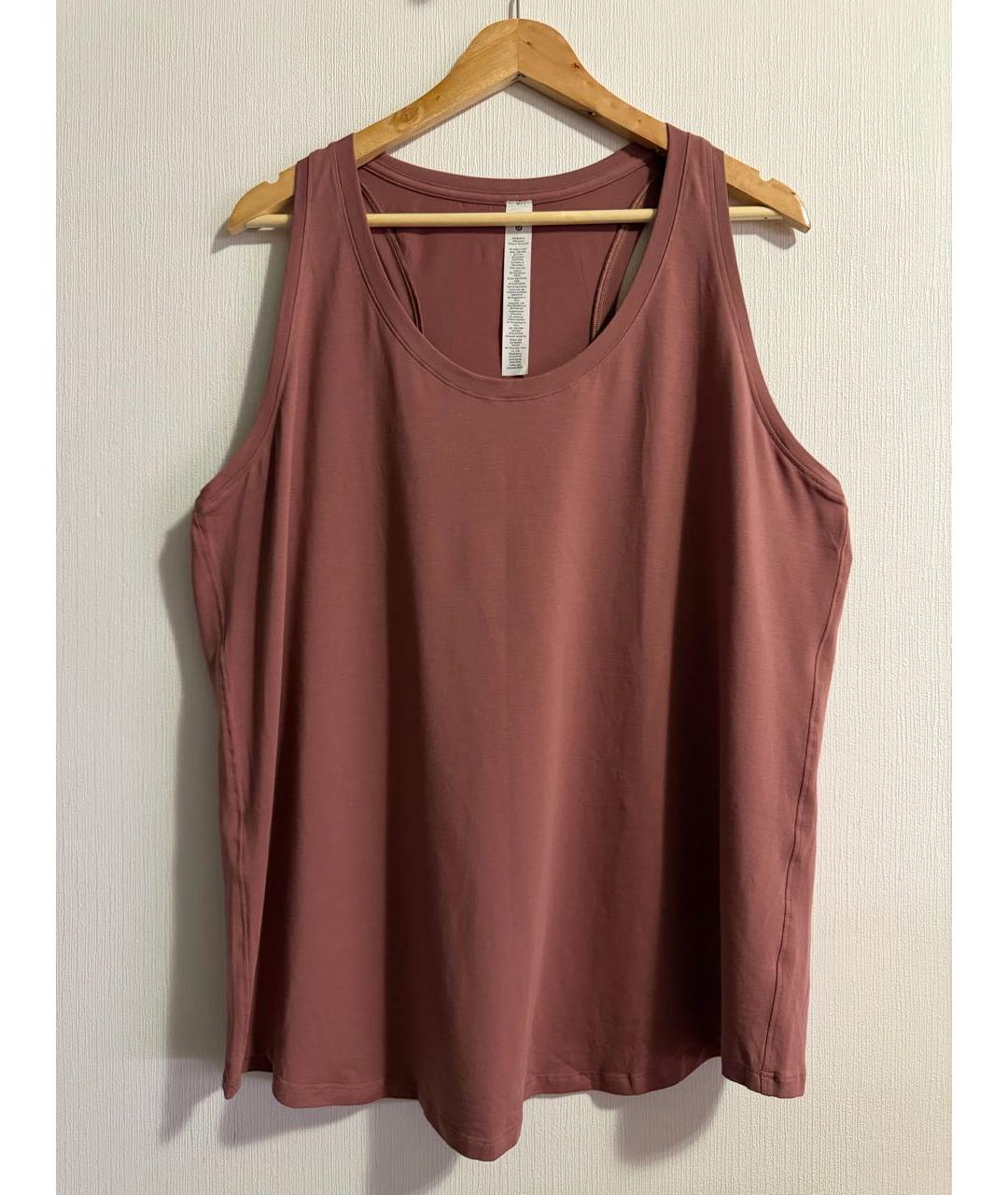 Lululemon Розовая нейлоновая майка, фото 9