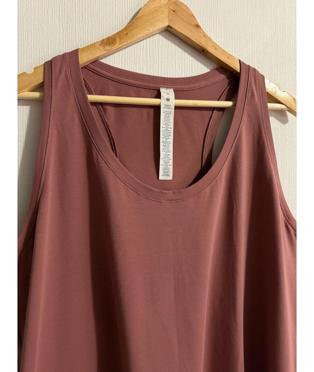 Lululemon Розовая нейлоновая майка, фото 5