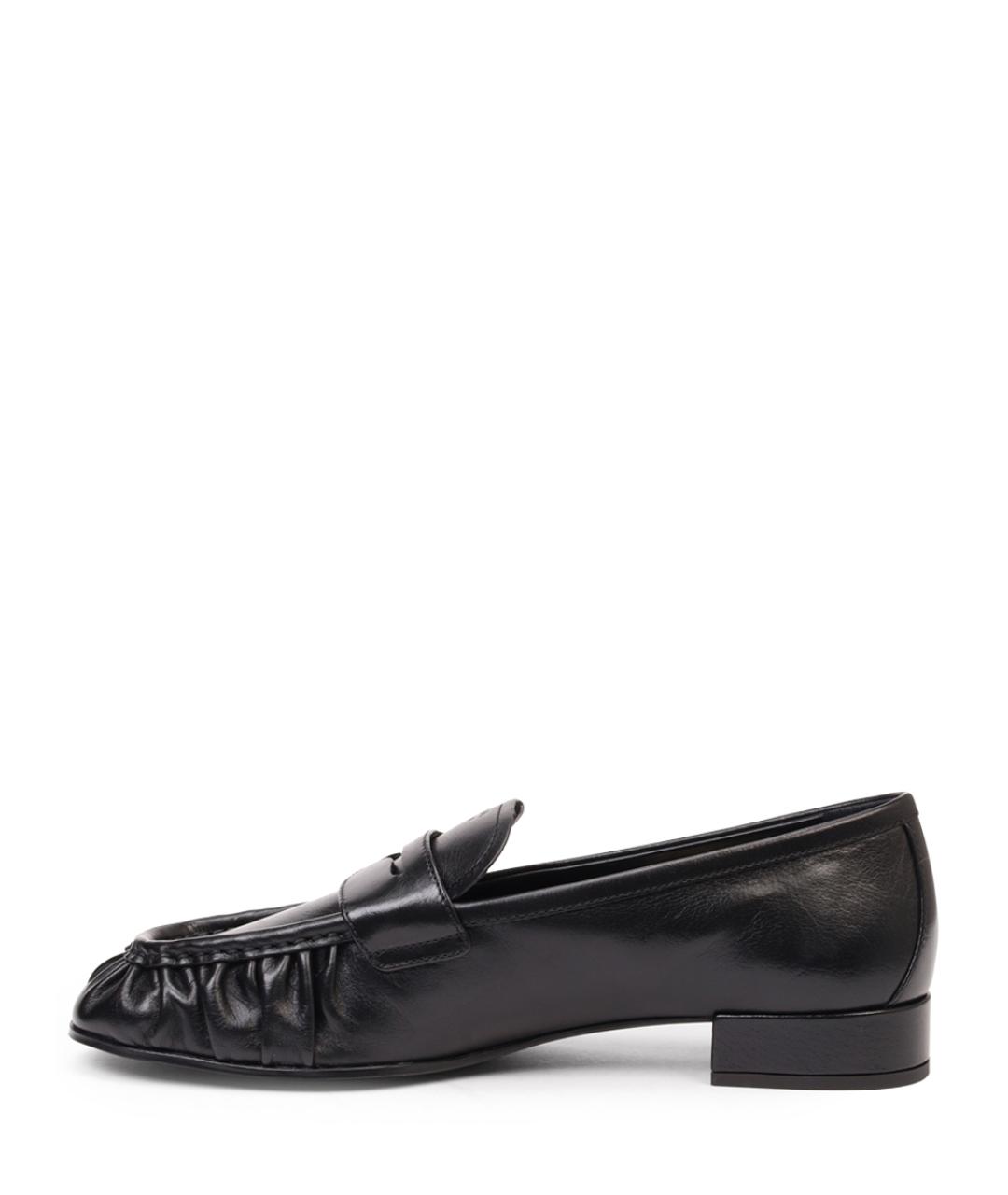 PRADA Черные кожаные лоферы, фото 3