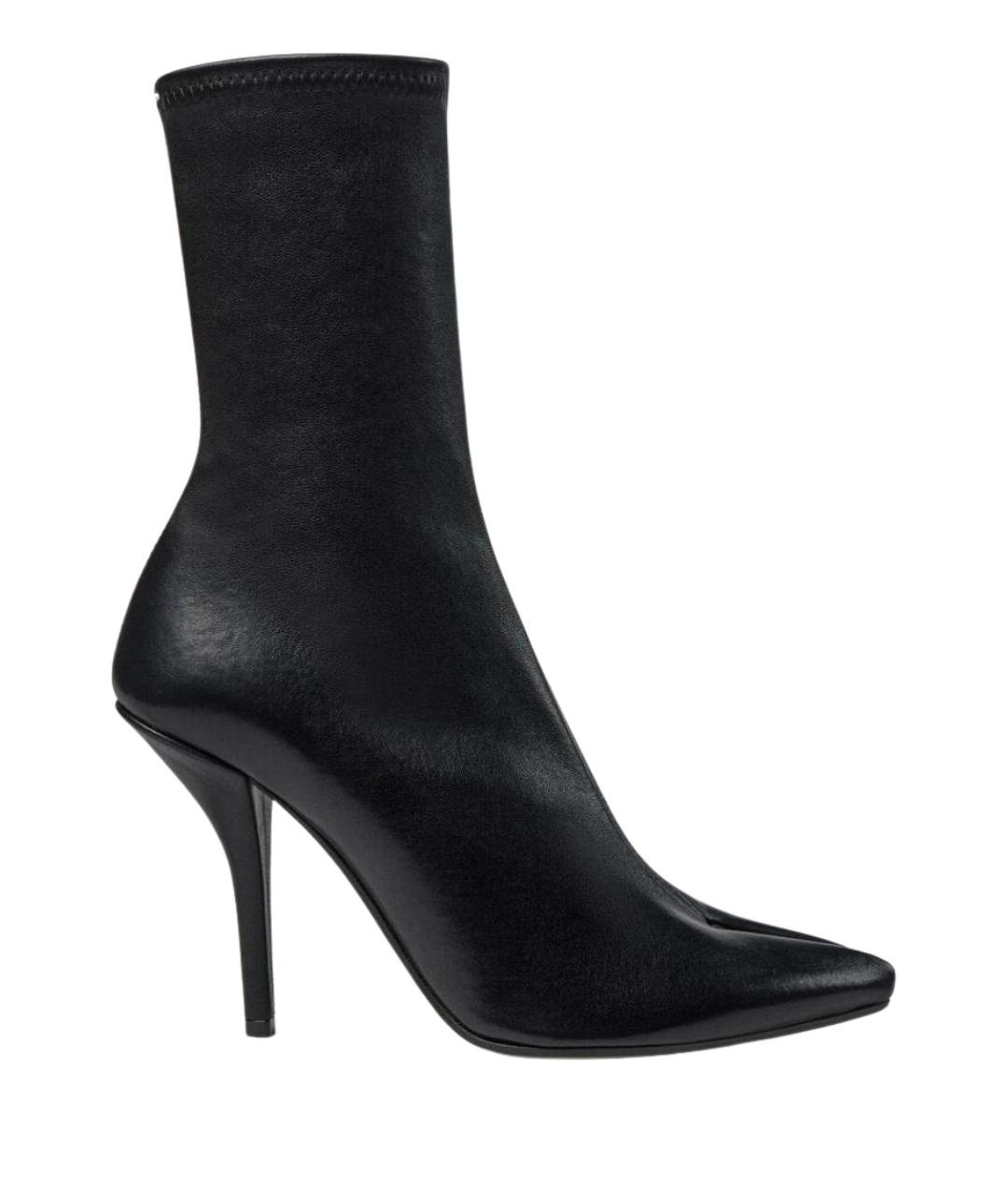 MAISON MARGIELA Черные кожаные ботильоны, фото 1