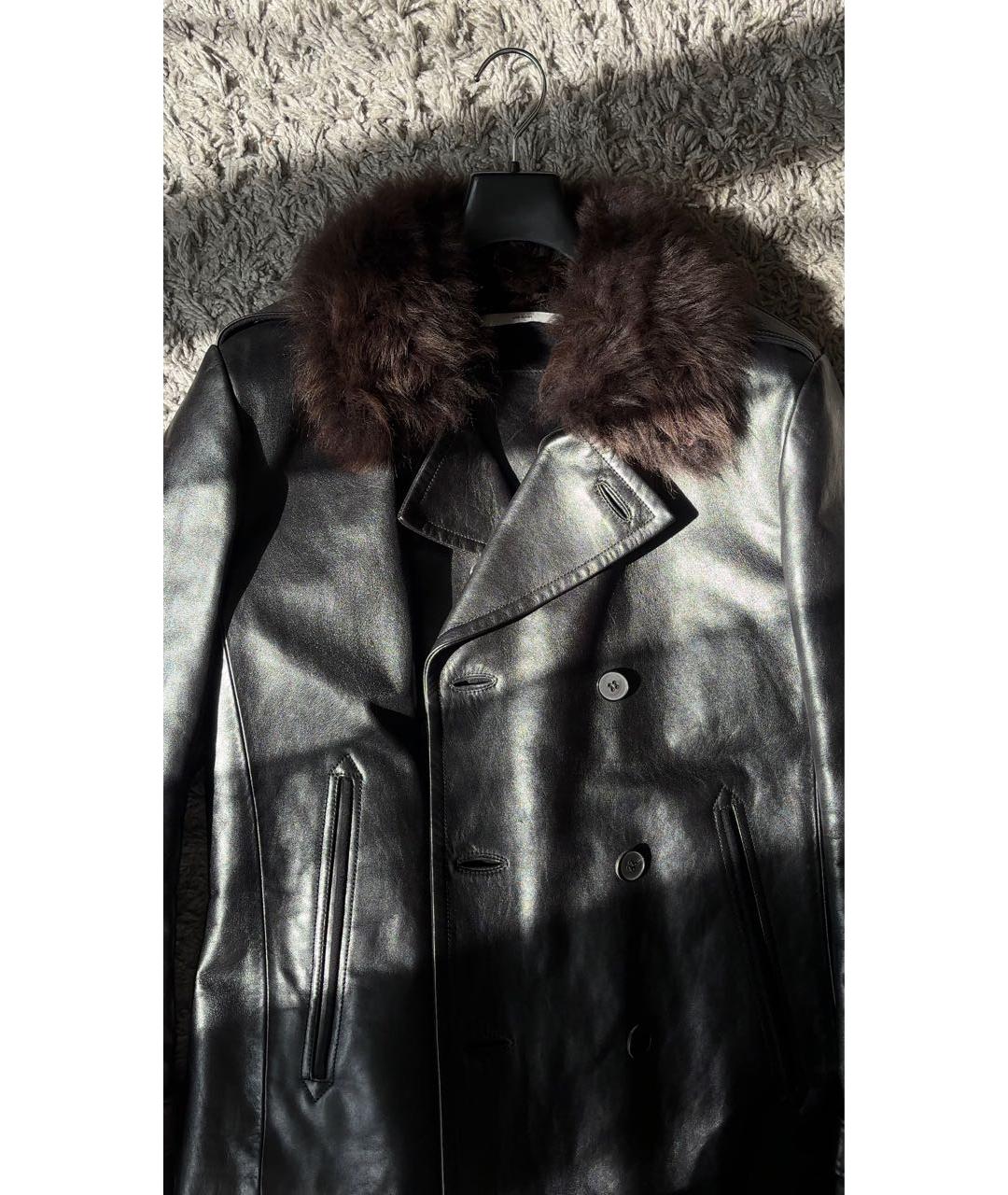 SAINT LAURENT Черная кожаная куртка, фото 4
