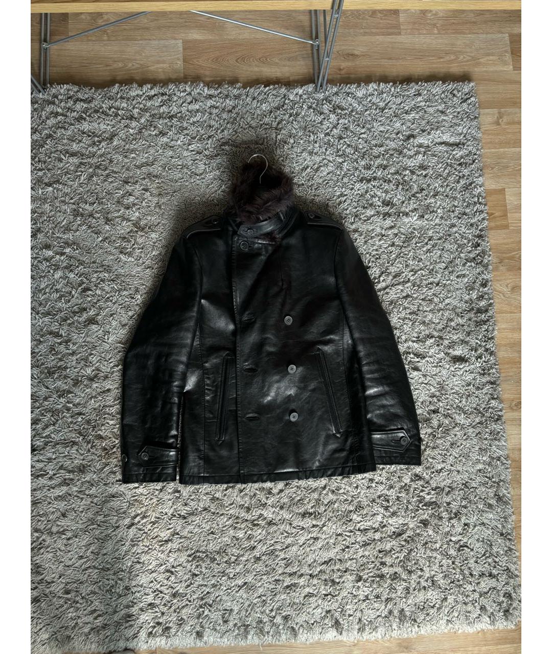 SAINT LAURENT Черная кожаная куртка, фото 5