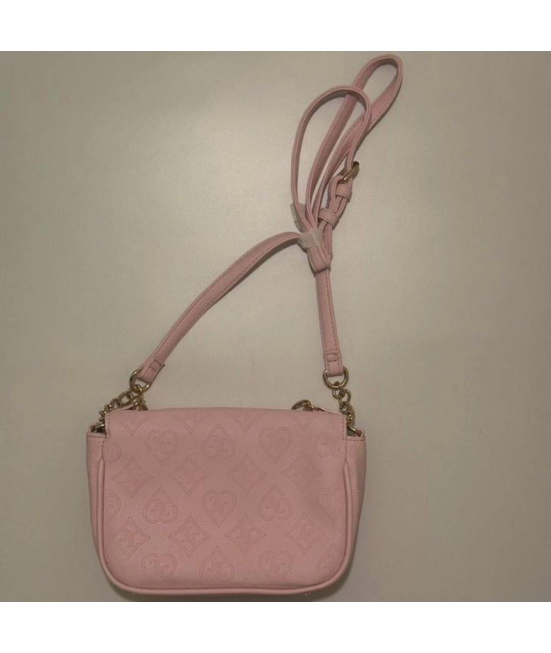JUICY COUTURE Розовая сумка через плечо из искусственной кожи, фото 4
