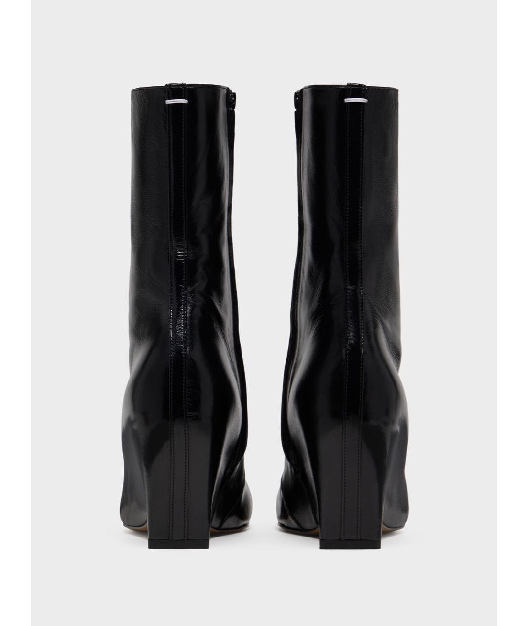 MAISON MARGIELA Черные кожаные ботильоны, фото 3