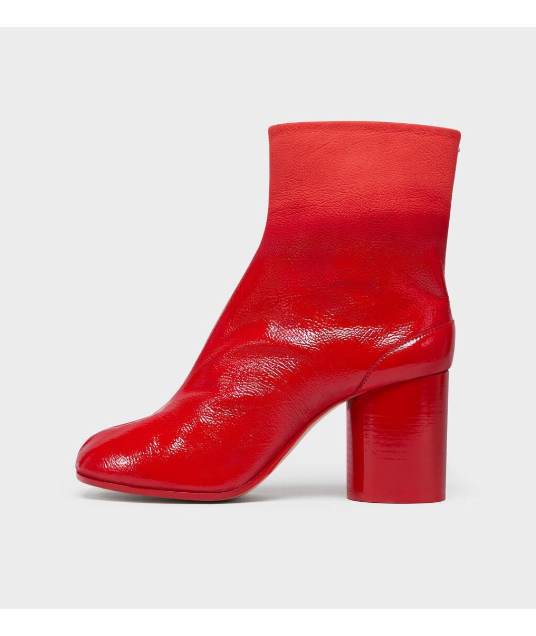 MAISON MARGIELA Красные ботильоны из лакированной кожи, фото 6
