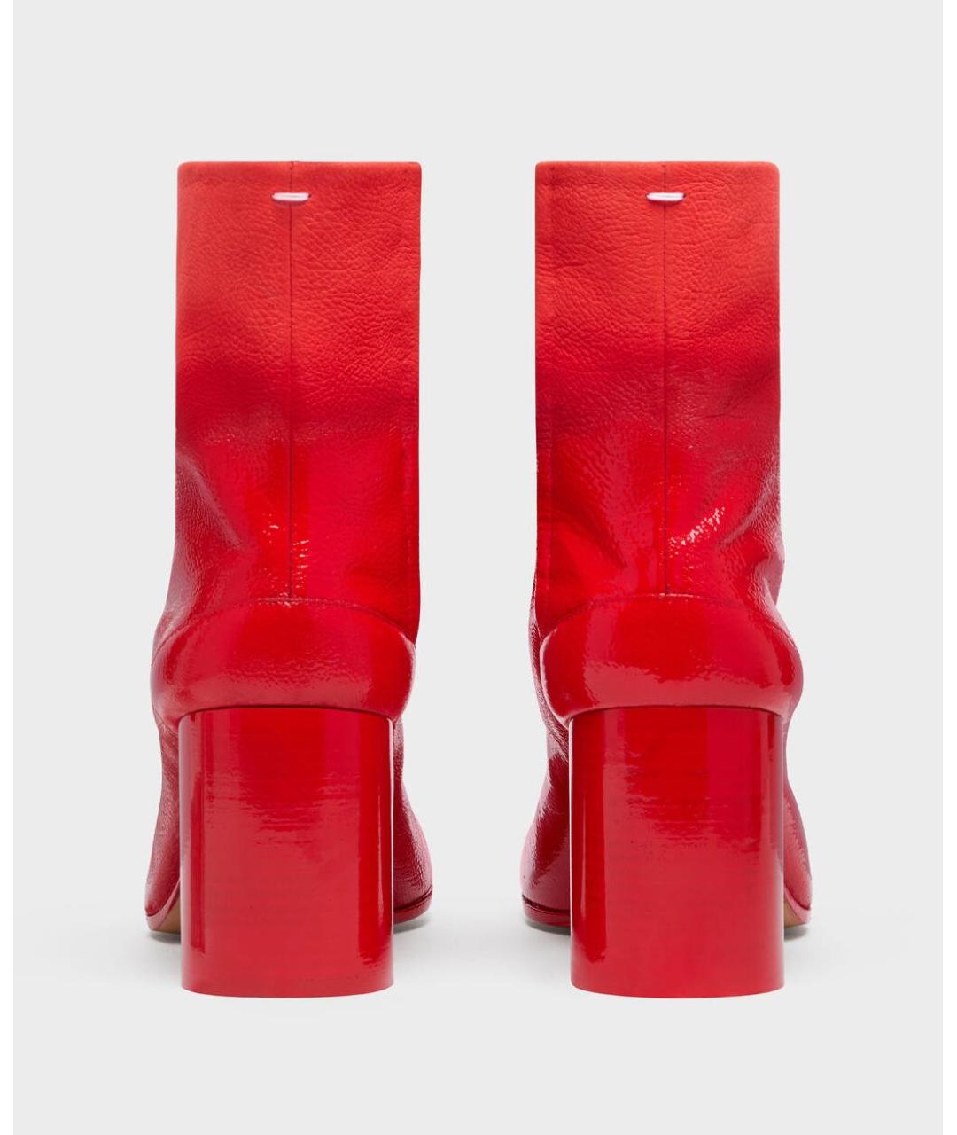 MAISON MARGIELA Красные ботильоны из лакированной кожи, фото 3