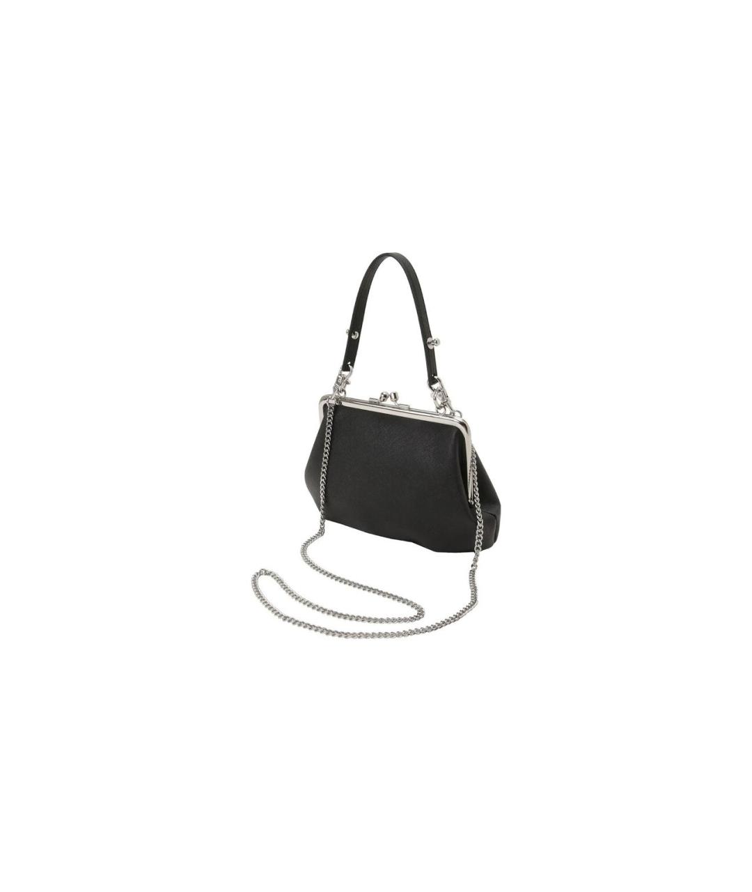 VIVIENNE WESTWOOD Черный кожаный кошелек, фото 2