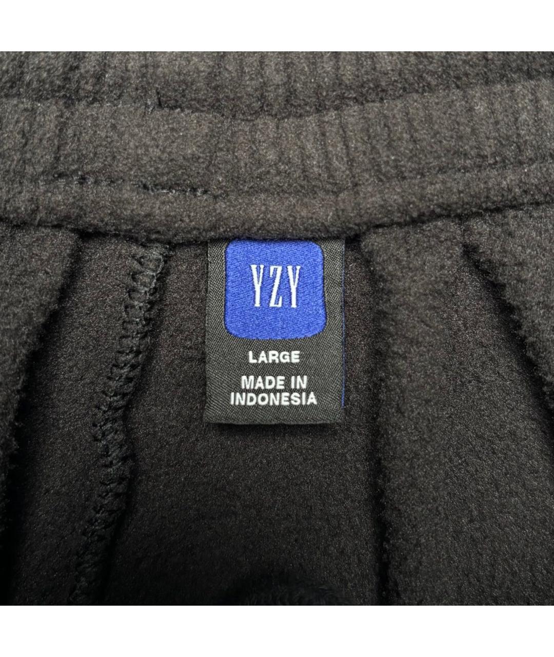YEEZY Черные полиэстеровые повседневные брюки, фото 2