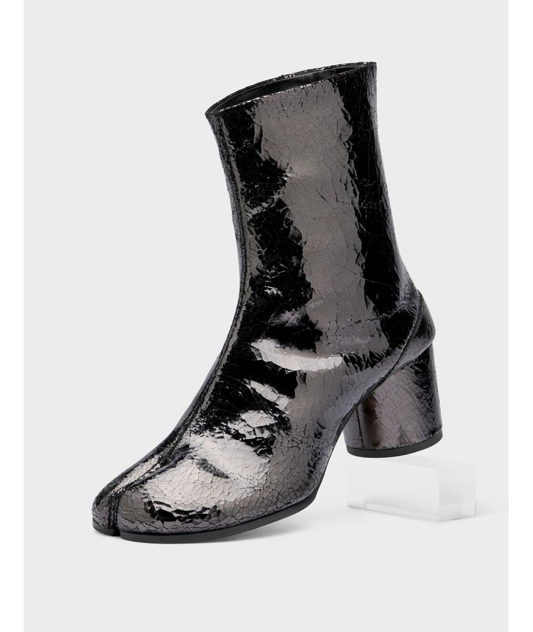 MAISON MARGIELA Черные ботильоны из лакированной кожи, фото 2