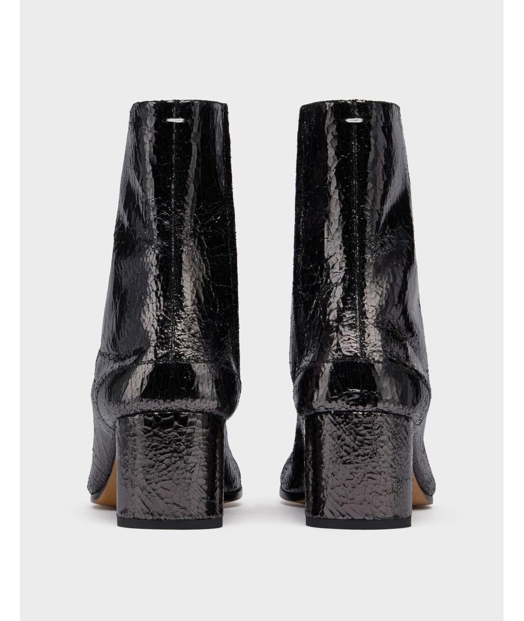 MAISON MARGIELA Черные ботильоны из лакированной кожи, фото 3