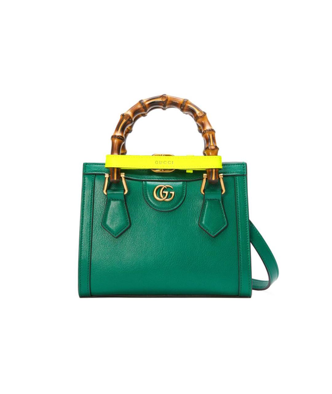 GUCCI Зеленая кожаная сумка через плечо, фото 6