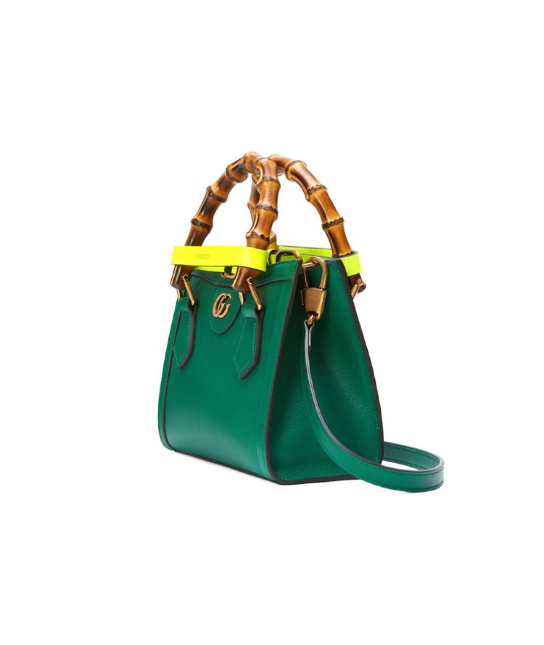 GUCCI Зеленая кожаная сумка через плечо, фото 2
