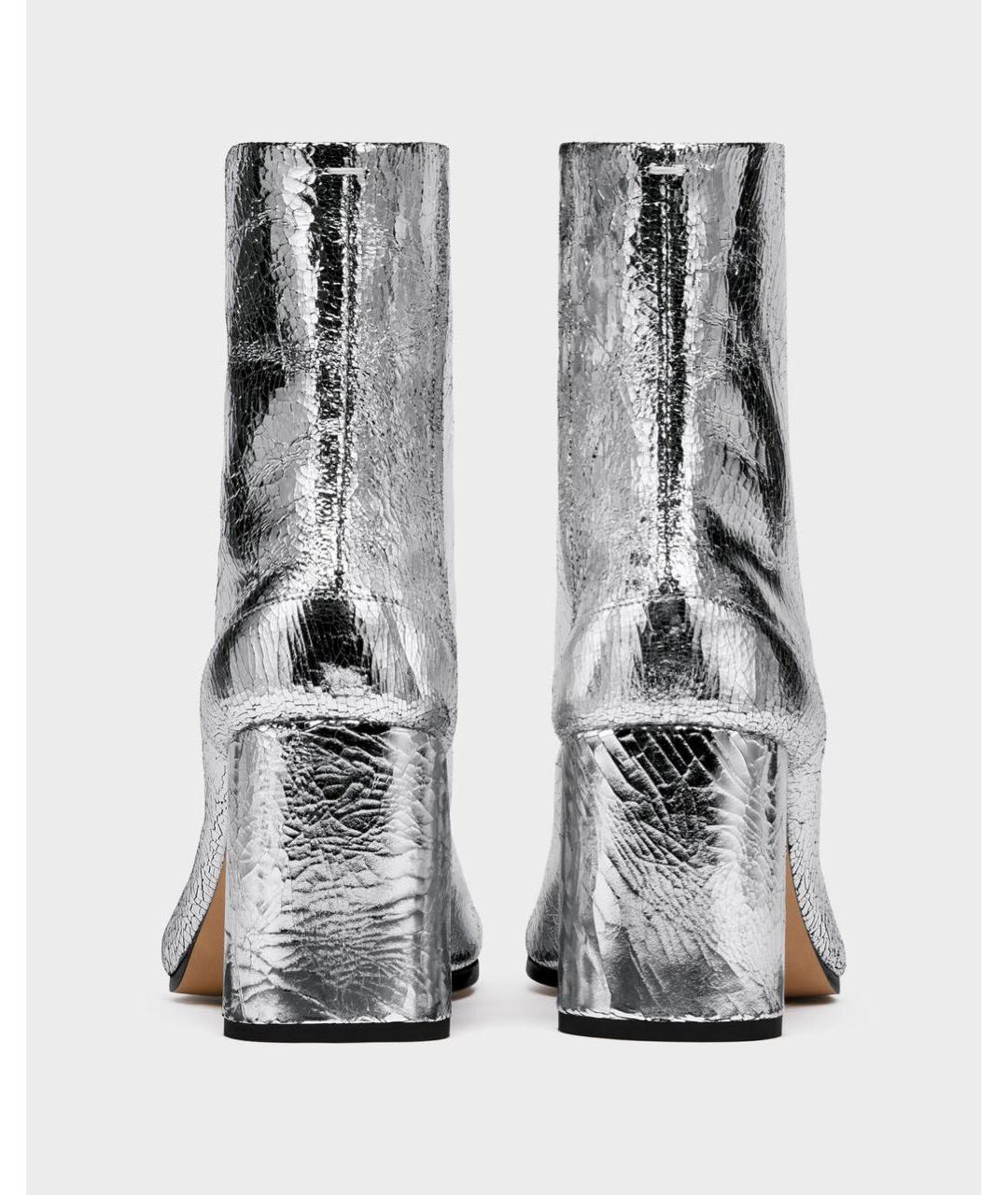 MAISON MARGIELA Серебряные ботильоны из лакированной кожи, фото 3