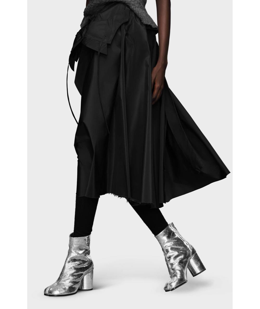 MAISON MARGIELA Серебряные ботильоны из лакированной кожи, фото 6