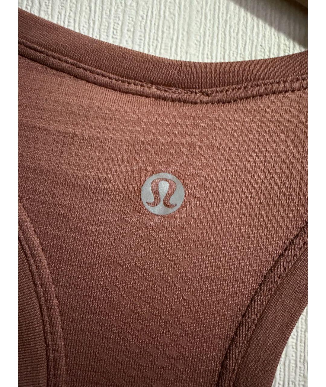 Lululemon Розовая нейлоновая майка, фото 7