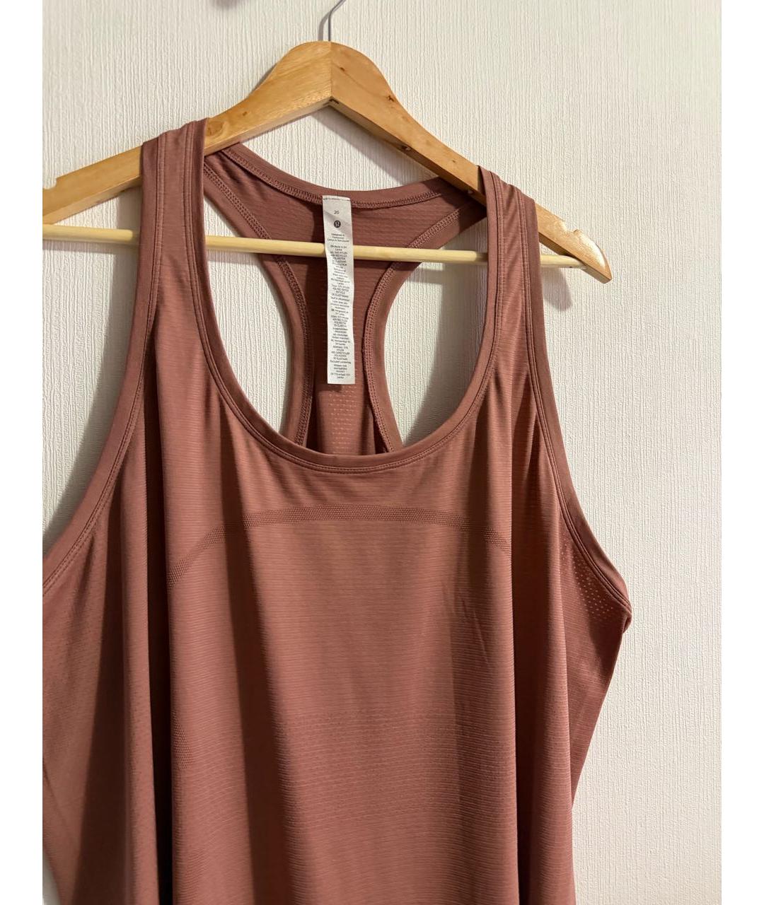 Lululemon Розовая нейлоновая майка, фото 6