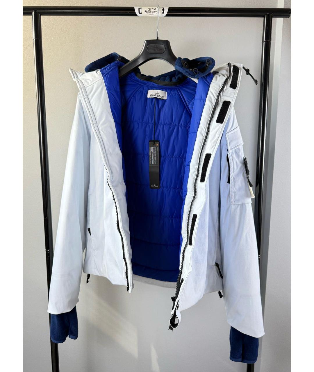 STONE ISLAND Белая полиамидовая куртка, фото 4