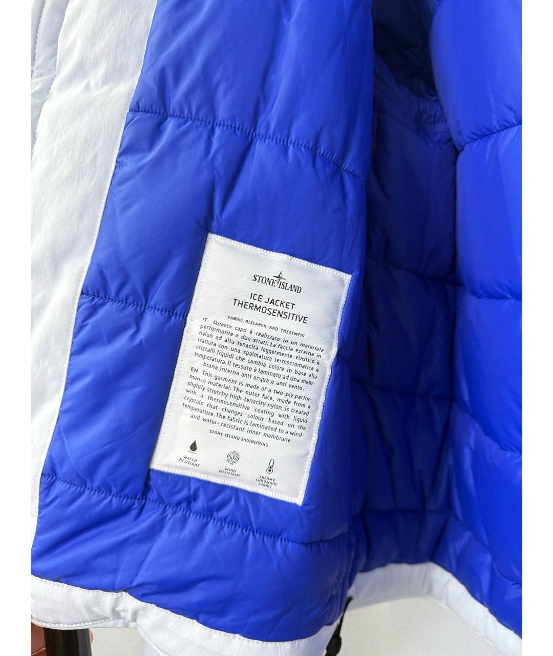 STONE ISLAND Белая полиамидовая куртка, фото 6