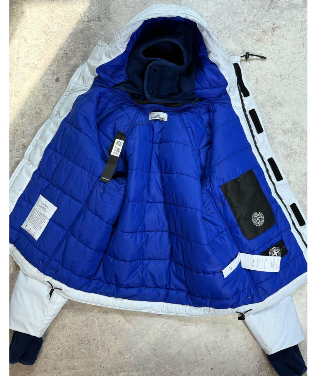 STONE ISLAND Белая полиамидовая куртка, фото 5