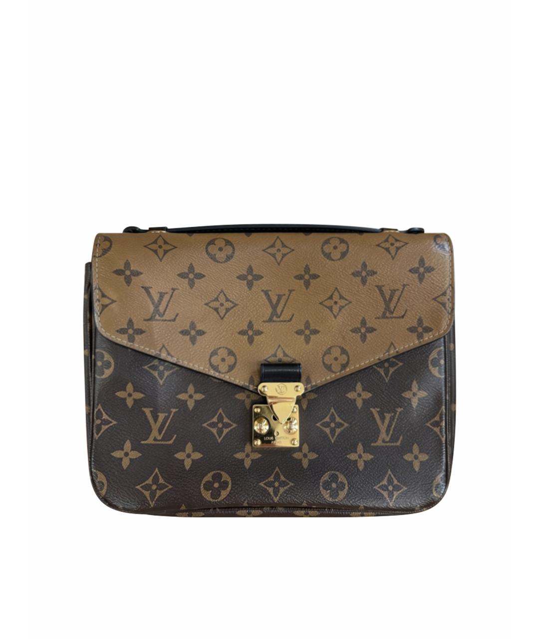 LOUIS VUITTON Коричневая сумка через плечо из канвы, фото 9