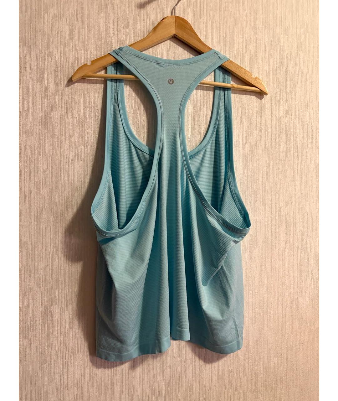 Lululemon Голубая нейлоновая майка, фото 2
